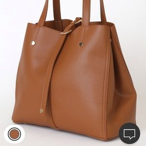 Lulus Cognac Tote